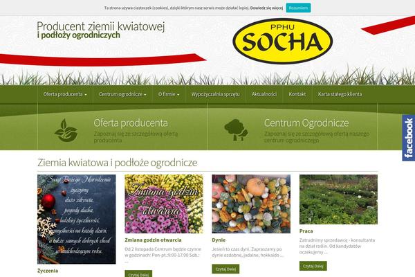 Site using Soslider-social-slider plugin