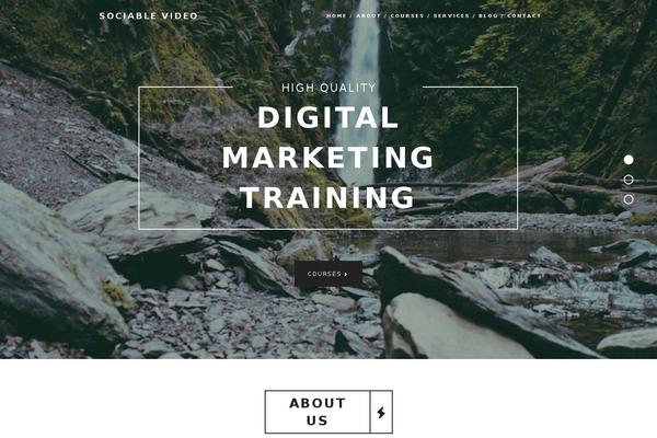 Haven theme site design template sample