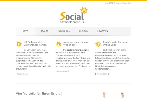 Think theme site design template sample