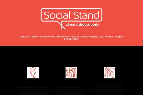 The One Pager theme site design template sample