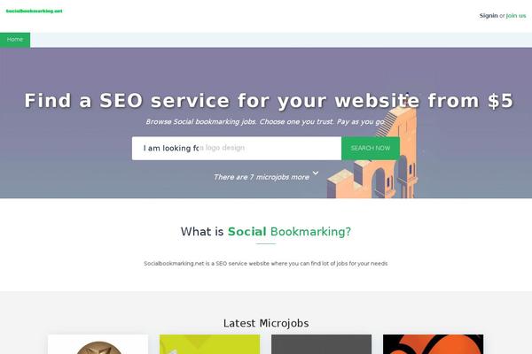 socialbookmarking.net site used Microjobengine