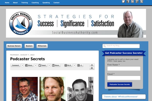 socialbusinessauthority.com site used Get Noticed