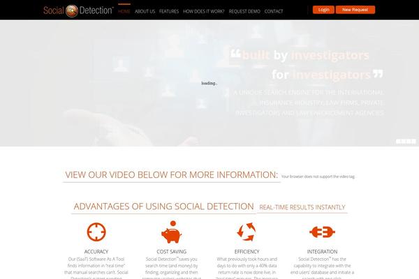 Social theme site design template sample