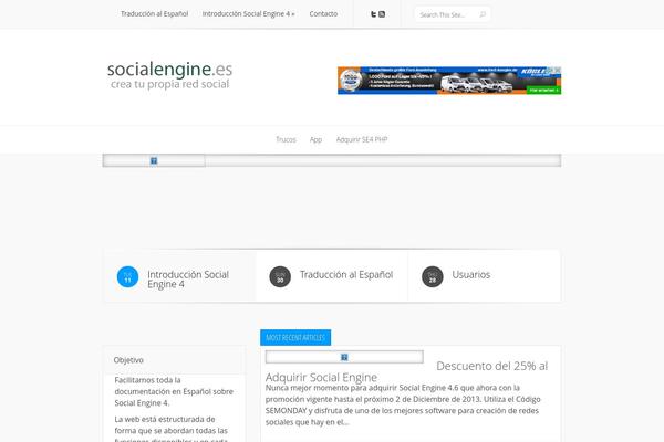 socialengine.es site used Lucid