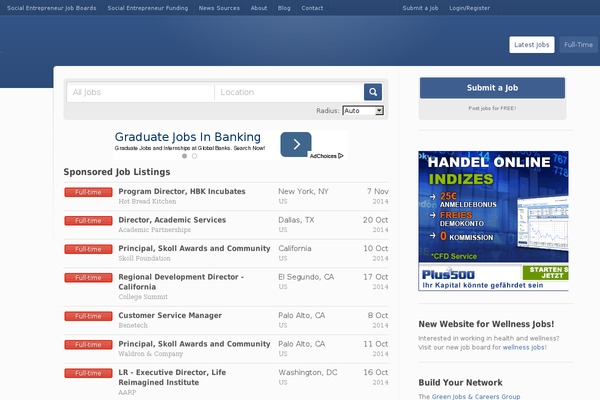 Jobroller theme site design template sample