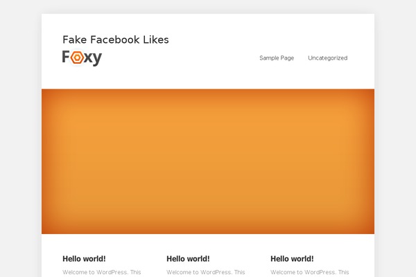 Foxy theme site design template sample
