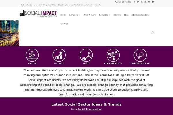 Divi child theme site design template sample