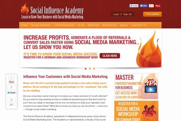 Site using Digg Digg plugin