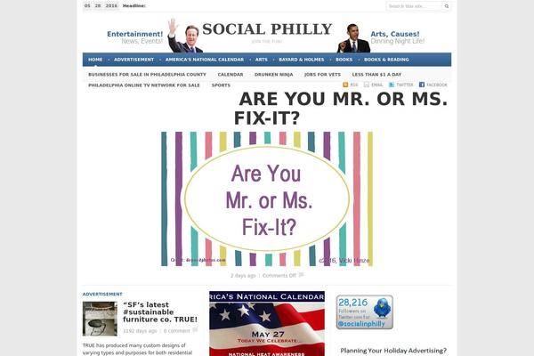 socialinphilly.com site used Newspaper