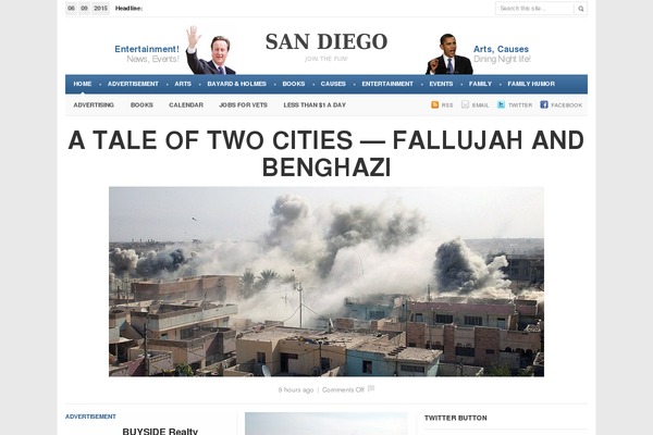 Newspaper theme site design template sample
