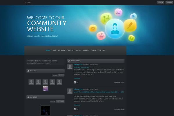 Mts_socialme theme site design template sample