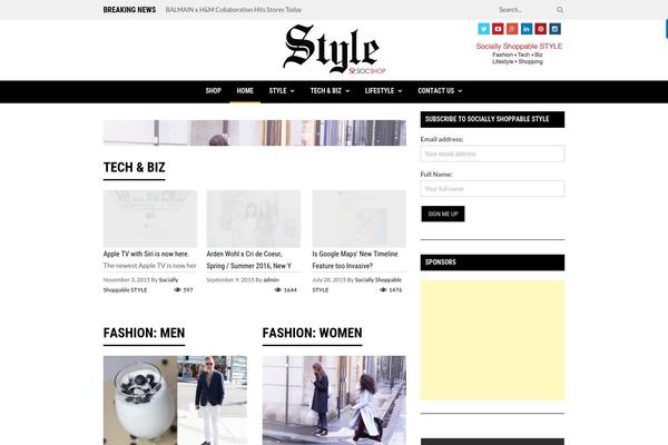 Rigel theme site design template sample