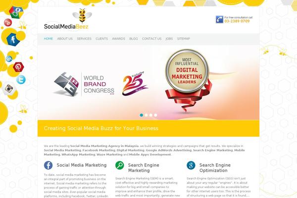Site using WP MashSocial Wigdet Lite plugin