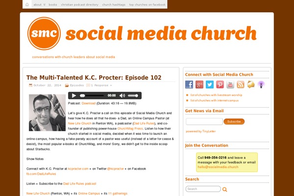 Site using Indeed-social-media plugin