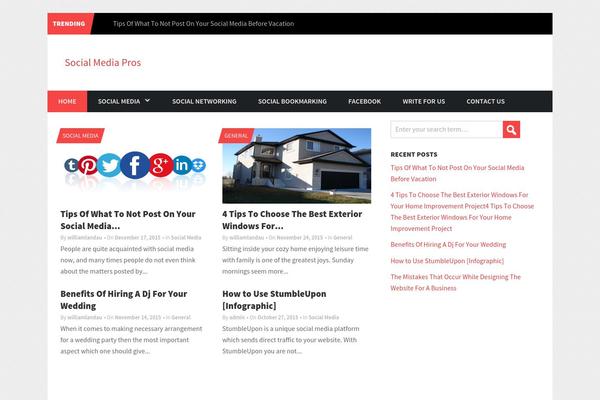 Trident Lite theme site design template sample