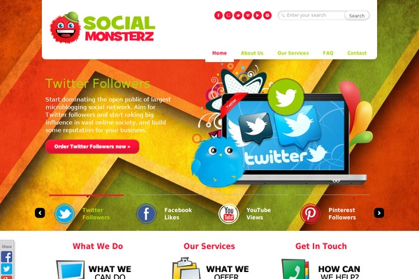 Caffeine theme site design template sample