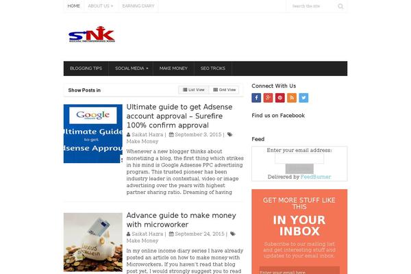 Splash theme site design template sample