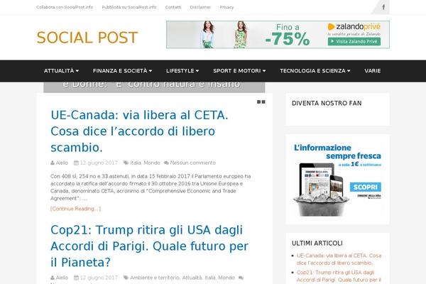 Site using Sendit Newsletter plugin