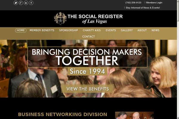 Social theme site design template sample