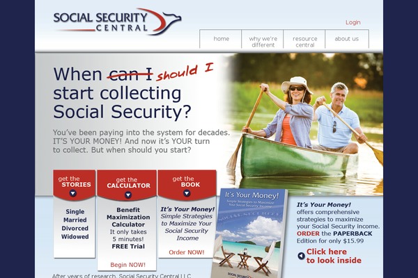 socialsecuritycentral.com site used Ssc