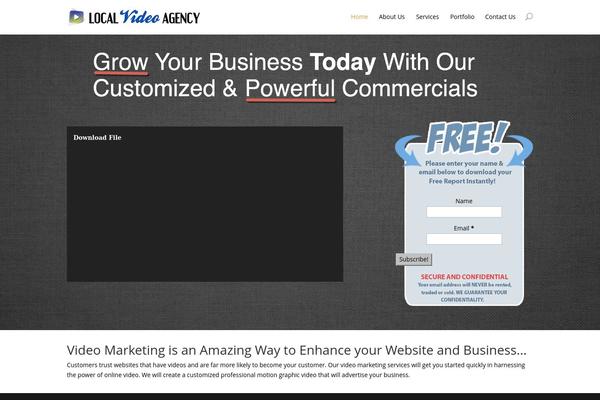 Getvideo theme site design template sample
