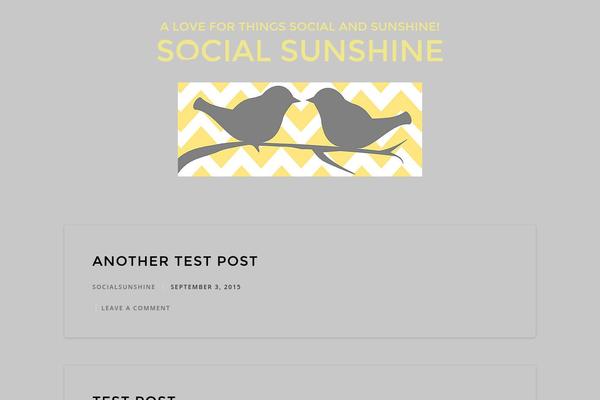 socialsunshine.com site used Billie