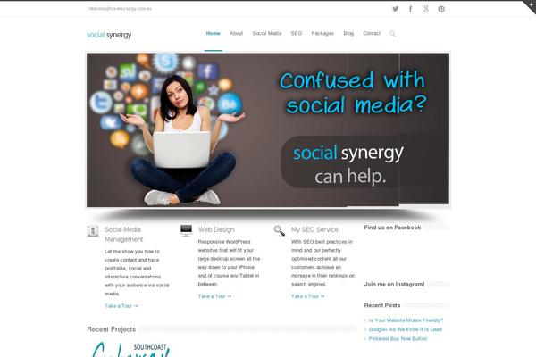Site using Simply Instagram plugin