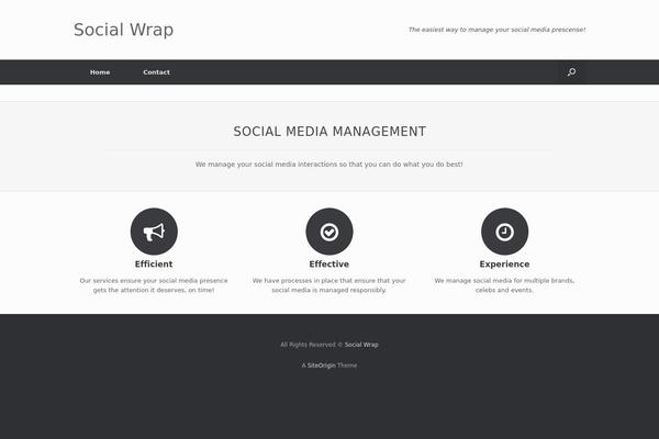 Go theme site design template sample