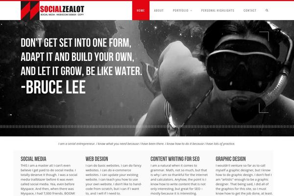 Senna theme site design template sample