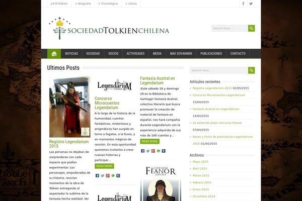 MaidenHair theme site design template sample