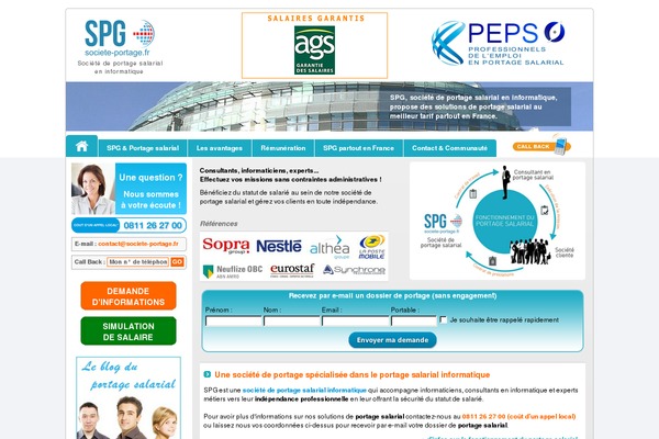 Site using Salient-social plugin