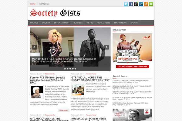 Thenewspaper theme site design template sample