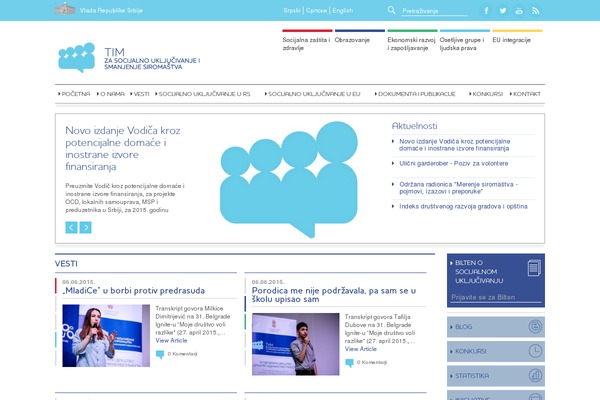 socijalnoukljucivanje.gov.rs site used Inkluzija