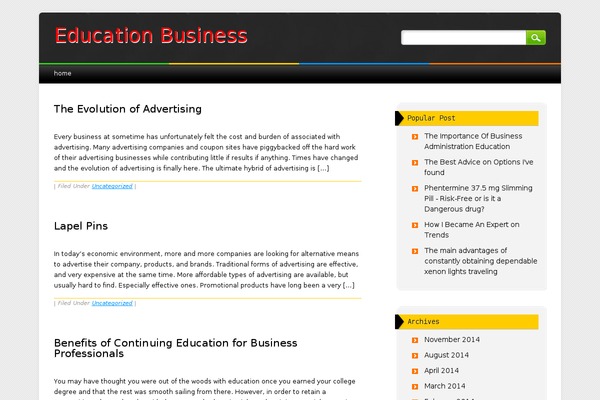 Arb theme site design template sample