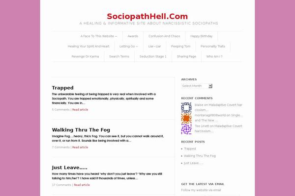 sociopathlife.com site used BlogSite