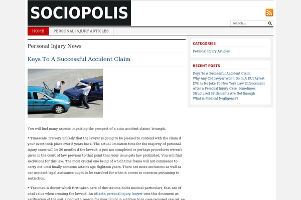 Tribune theme site design template sample