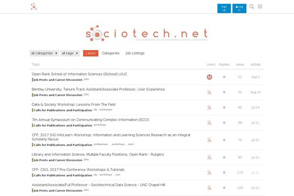 sociotech.net site used Iconic One