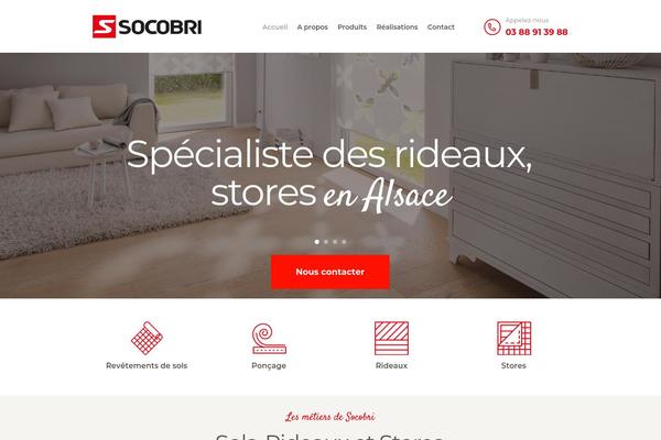 Mahogany theme site design template sample