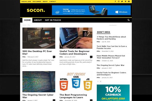 NewsMag theme site design template sample