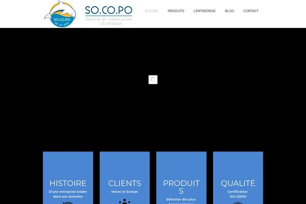 Seafood-company theme site design template sample