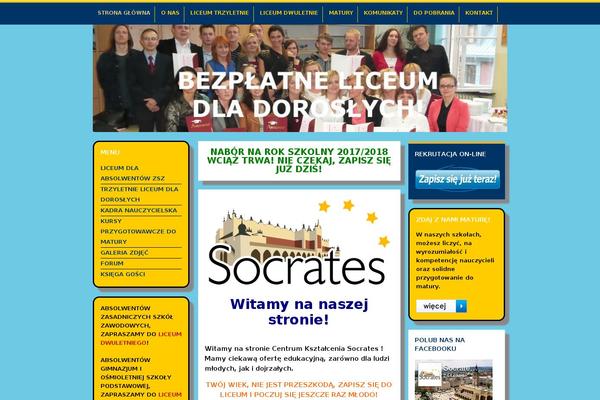 socrates.edu.pl site used Academica Pro