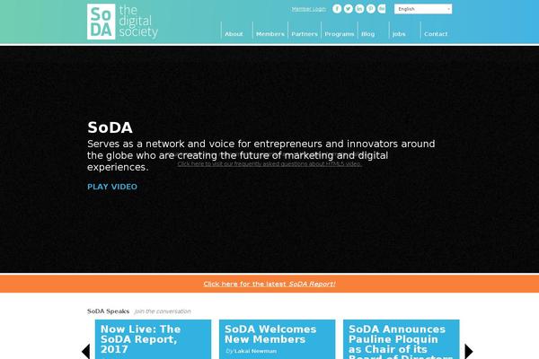 soda theme websites examples