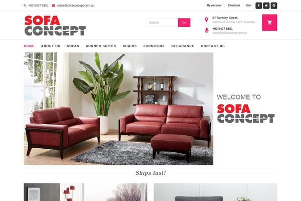 Abundance theme site design template sample