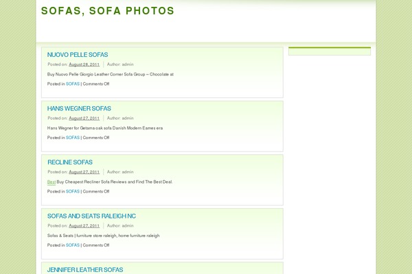 Light Green theme site design template sample