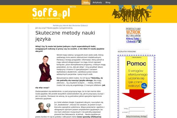 Simple-type theme site design template sample