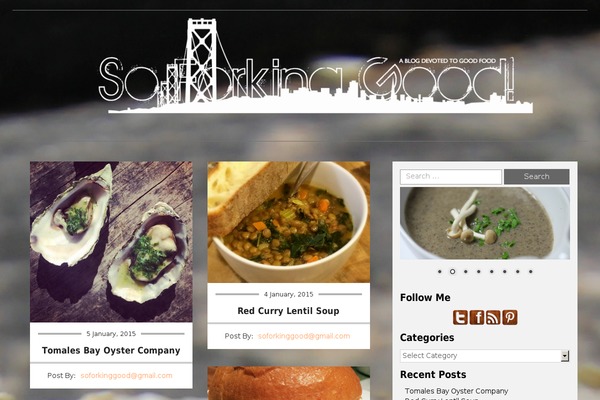 Food Recipes theme site design template sample