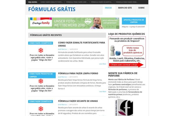Parabola theme site design template sample