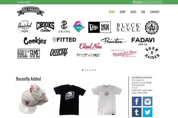 sofreshclothing.com site used Sfc