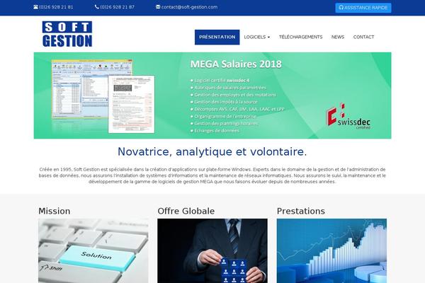 Site using Parallax Scroll plugin