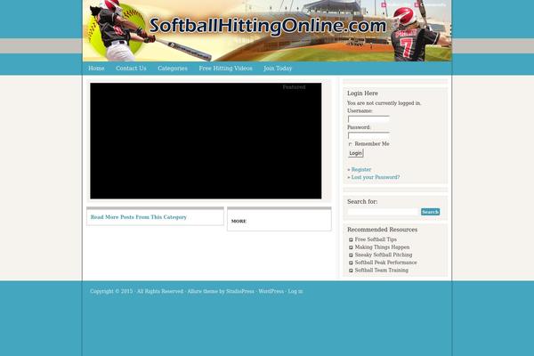 Allure theme site design template sample